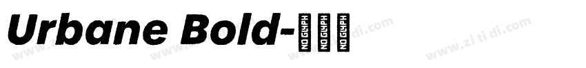 Urbane Bold字体转换